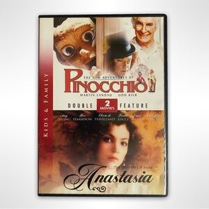 Pinocchio and Anastasia Double Feature DVD